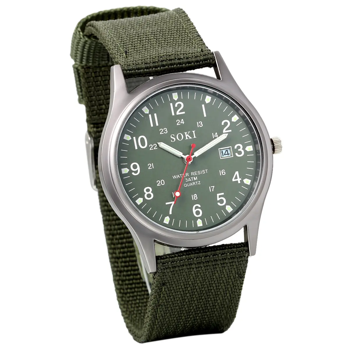 OIDEA Men's Casual Military Watch, Lightweight Analog with Nylon Strap, Luminous Hands, Date Window, and 12/24-Hour Dial, Men's Accessories, Cool Gifts For Guys, Guys Gifts, Gifts For Him