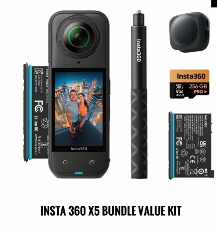 Insta360 X5 360 8K Action Camera - Standard Bundle