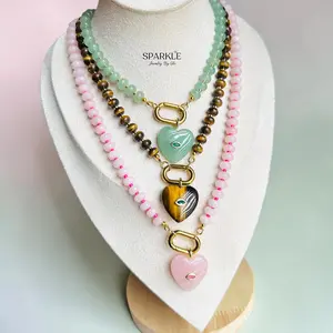 Amor Necklace | Brass 18k gold plated | Adjustable 