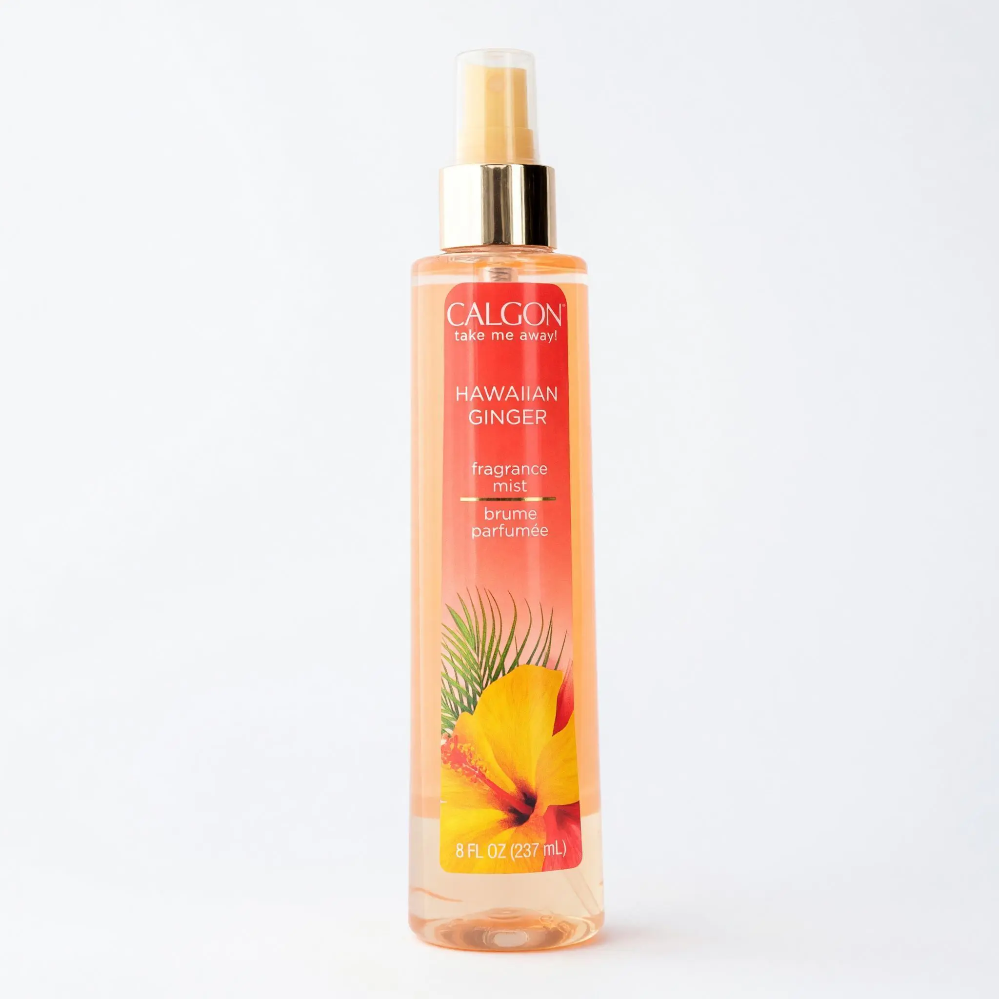 Calgon Hawaiian Ginger Fragrance Body Mist for Women, Refreshes Skin, Exotic Scent for Daily Use, 8 oz (237 mL)