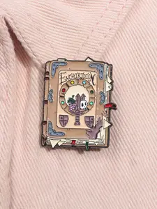 Adventure Time Enchiridion Enamel Pin Cartoon Animation Enchiridion Book Metal Brooch Lapel Backpack Badge Fashion Jewelry Accessories Gift for Friends