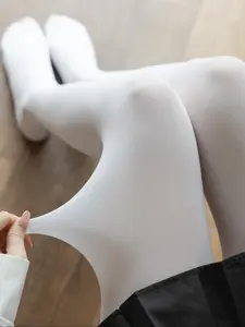 Women's Spring & Fall Thick Socks Pants, Plain Soft Comfortable Underwear, Elegant Slim-Fit Dance Wear, Natural Waist Design, Women Pantyhose