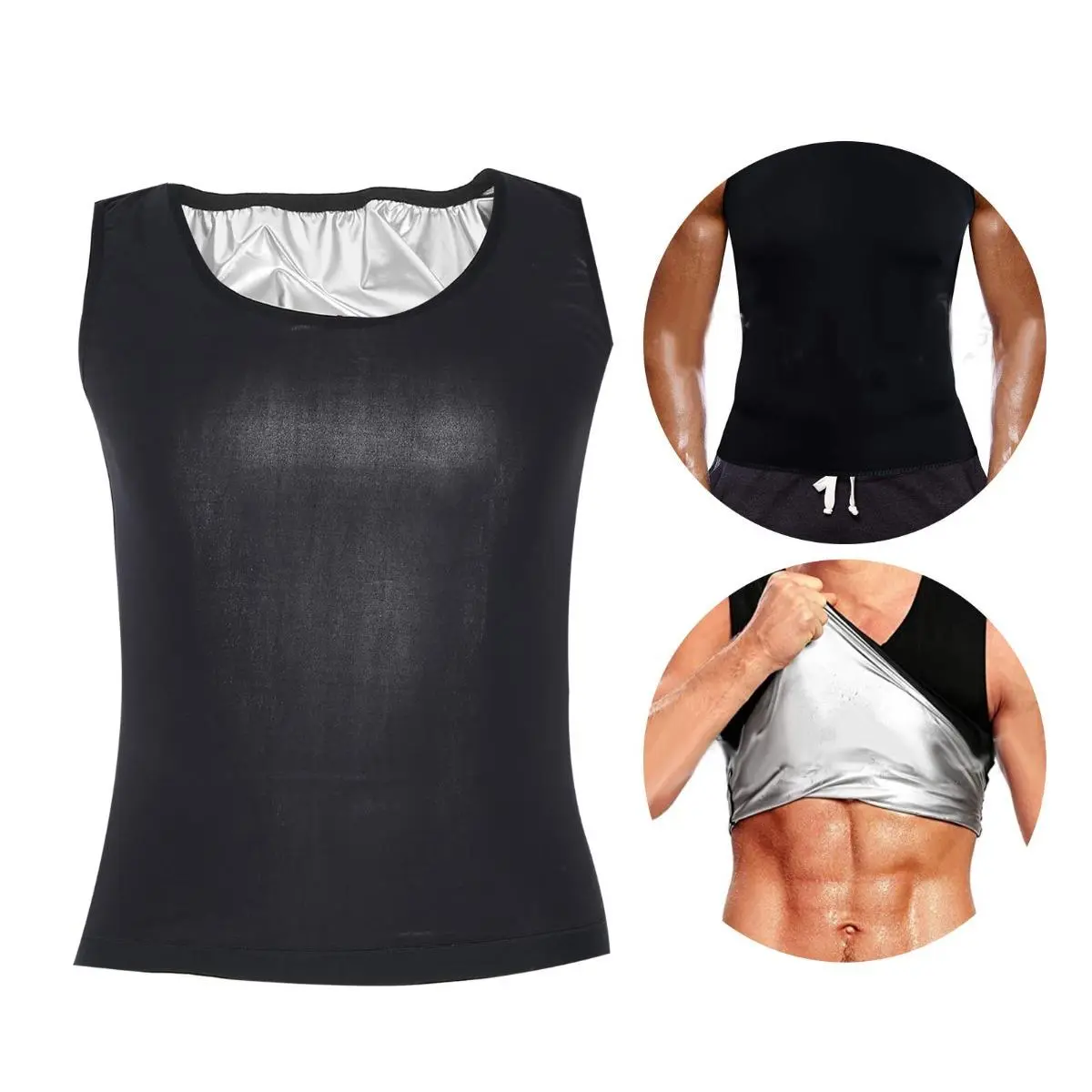 Sweat Vest for Men Workout Top Vest Shirt Sweat Suit Summer Wear Quantity Per Pack 1 Sports Clothing Athletic Apparel Fitness Activewear