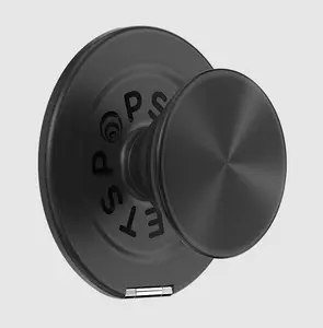 MagSafe Popsocket Magnetic Aluminum Radial Black Phone Grip - Cellphone Accessory with Kick-Out Stand and Mount