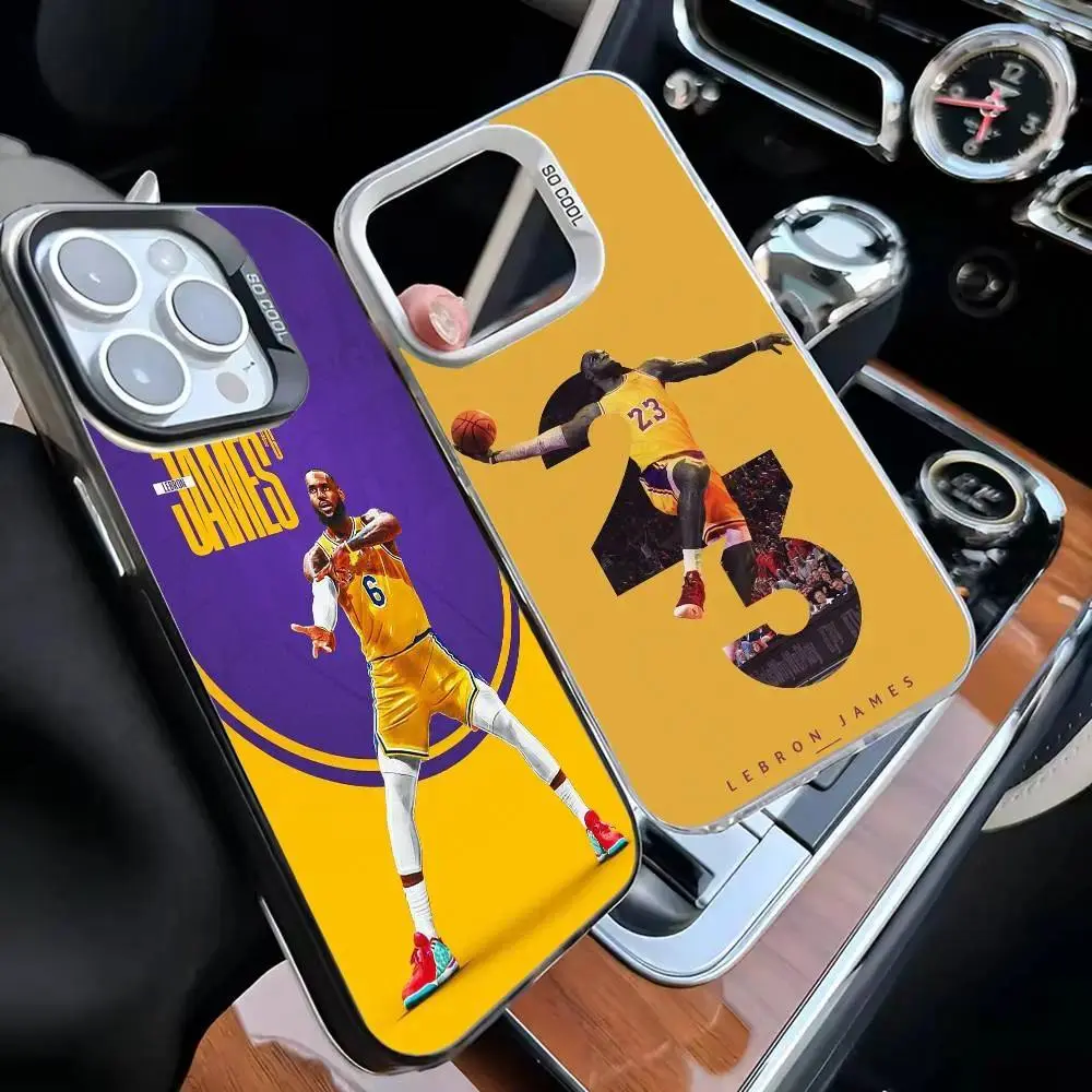 Basketball Lebron James 23 Phone Case For iPhone 17 Air 16 15 14 13 12 Pro Max Plus  Black Matte Shockproof Cover