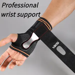 Hand and wrist immobilization splint for tendon sheath and joint support, wrist sleeve, protective cover, steel plate support brace