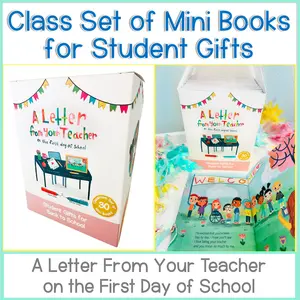 Back to School Mini Books: A Letter From Your Teacher on First Day of School