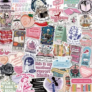 150 PCS Romance Book Stickers for Kindle, Holographic Bookish Sticker Pack Decoration Sticker Reading Booktok Glitter Vinyl Decals for Laptop Ebook Readers Water Bottles Journal Scrapbook High Adhesive Decorative Stickers Waterproof Sticker Sheets