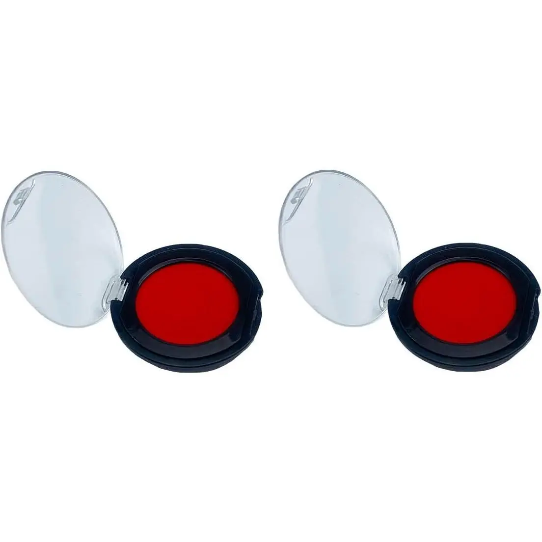 2-Pack Red Fingerprint Pads for Notary, Security ID & Law Enforcement (Home & Festive Party Supplies, Party Bag Gift Additions)