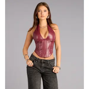 Undeniable Flair Halter Corset Top