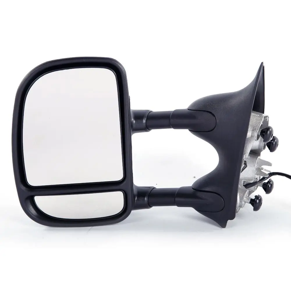 Automotive Car Accessories Side Mirror Set for 99-07 Ford F-250 F-350 F-450 F-550 Super Duty, 2-Piece Brand New Power Folding Plastic Frame Towing Mirrors, Part No. 3C3Z17683DAA, F350, 100% Brand New