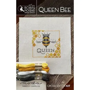 Queen Bee Cross Stitch Kit by Robin Pickens