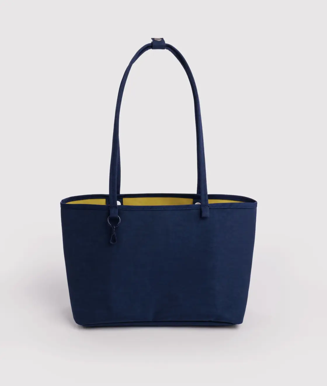 Women's Medium Nylon Reversible Tote Bag, Navy, Nylon Fabric, Classic Lines, Roomy Interior