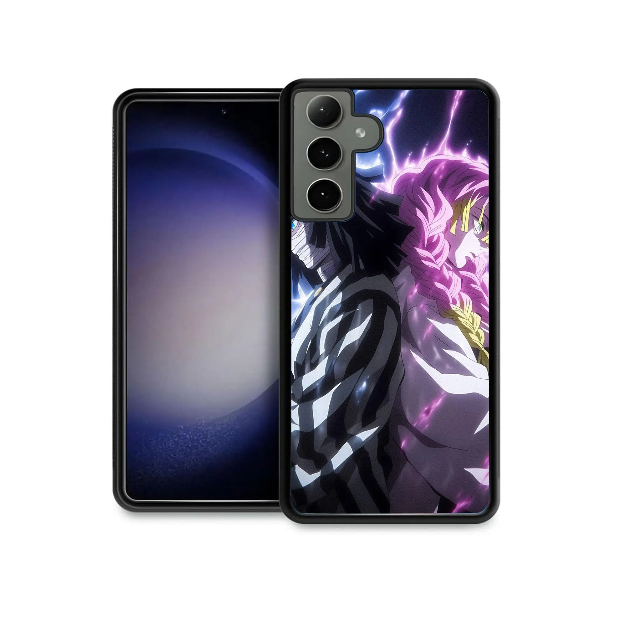 Anime Cute Demon Slayer Kimetsu no Yaiba Nezuko Zenitsu Inosuke Phone Case for Samsung Galaxy A15, A13 A14 A16 A21 A22 A23 A25 A26 A31 A32 A33 A34 A35 A36 A42 A51 A52 A53 A54 A55 A56 A73 5G Shockproof Cover