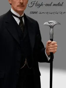 Creative Owl Shape Walking Stick, High-End Zinc Alloy Detachable Cane, Outdoor Travel Hand Cane, Gothic Halloween Staff, Men's Gift, Durable Walking Sticks