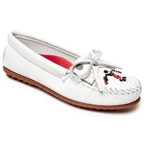 Minnetonka Women's Thunderbird "Animikii" Leather Moccasins