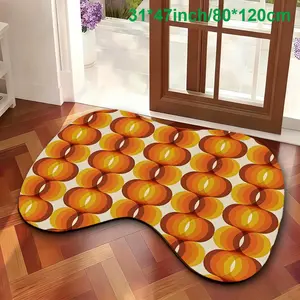 Abstract Style Irregular Carpet, Washable Non-Slip Design, Suitable for Hallway/bathroom/living Room, Durable and Easy to Clean