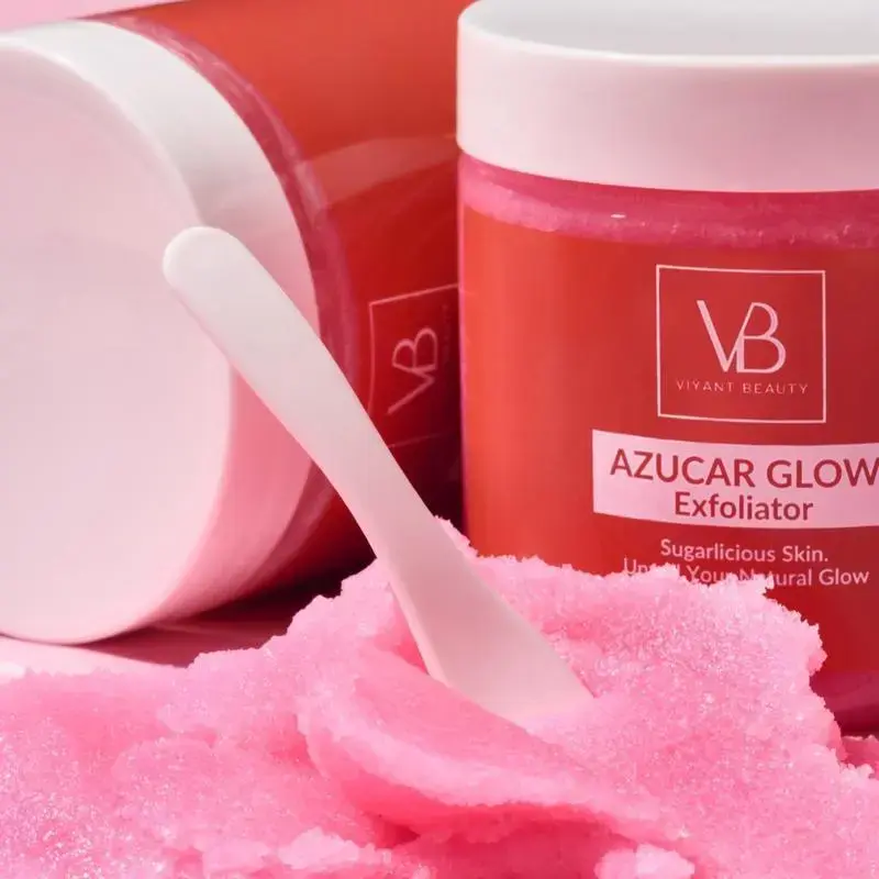 VB BLANQUEACULOS AZUCAR GLOW Exfoliant & Brightening Sugar Scrub Hydrating Exfoliating Facial Cleanser for Smooth Skin 100g Cleansing Daily