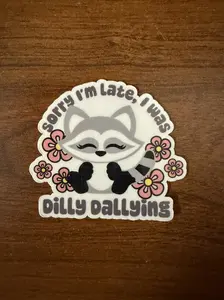 Dilly Dallying Decal Sticker, 1-Piece DIY Scrapbooking & Stamping Accessory for Toys & Hobbies Projects