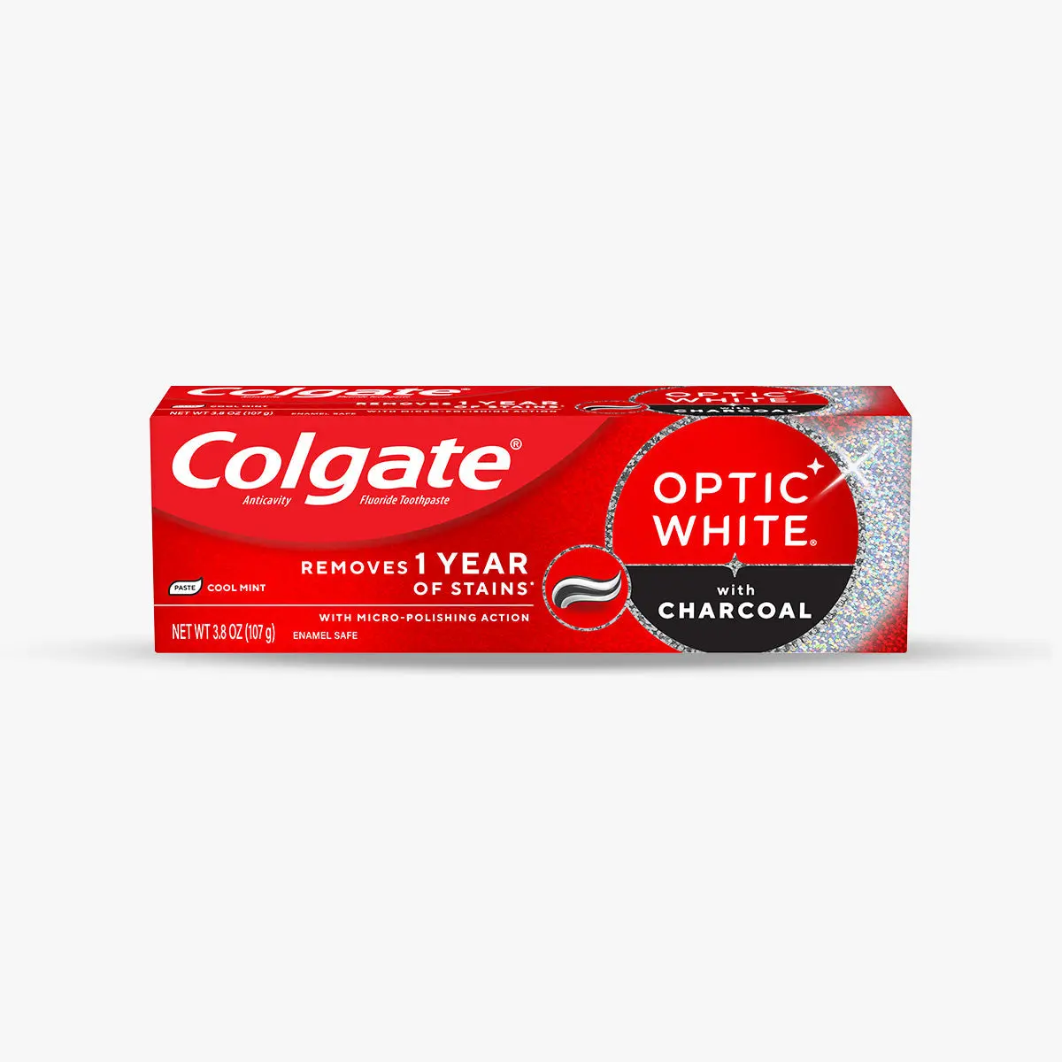 Colgate Optic White with Charcoal Teeth Whitening Toothpaste Colgate Optic White with Charcoal Teeth Whitening Toothpaste