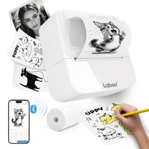 Labeer Mini Sticker Printer-2 Inch Bluetooth Thermal Pocket Printer, Inkless Portable Printer for Study Notes, Printer, Photos, Journals, Memos, Lists,Sticky Label, Ideal Gift for Valentine's Day, TikTokShopBlackFriday