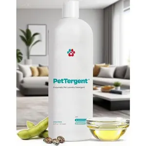 Enzymatic Laundry Detergent for Pet Stains & Odors, 32 oz Unscented Pet Stain Remover, Odor Eliminator for Pet Bedding & Clothes, Hypoallergenic Formula, Safe for Sensitive Skin, 32 Loads per Bottle cat exercise wheel tokay  gecko  enclosure