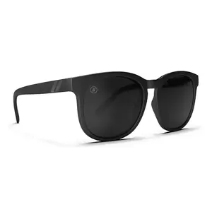 Blenders Eyewear Moon Dawg Sunglasses - Matte Black Acetate Frame Polarized Smoke Lenses UV Protection Unisex Full Rim Design