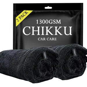 24"x48"  Extra Large Twisted-Loop Drying Towel, 1300GSM, Streak Free, Lint Free, Reusable - Car Accessories, Bath Towels, Microfiber Cleaning Cloth - One Pass is All You Need