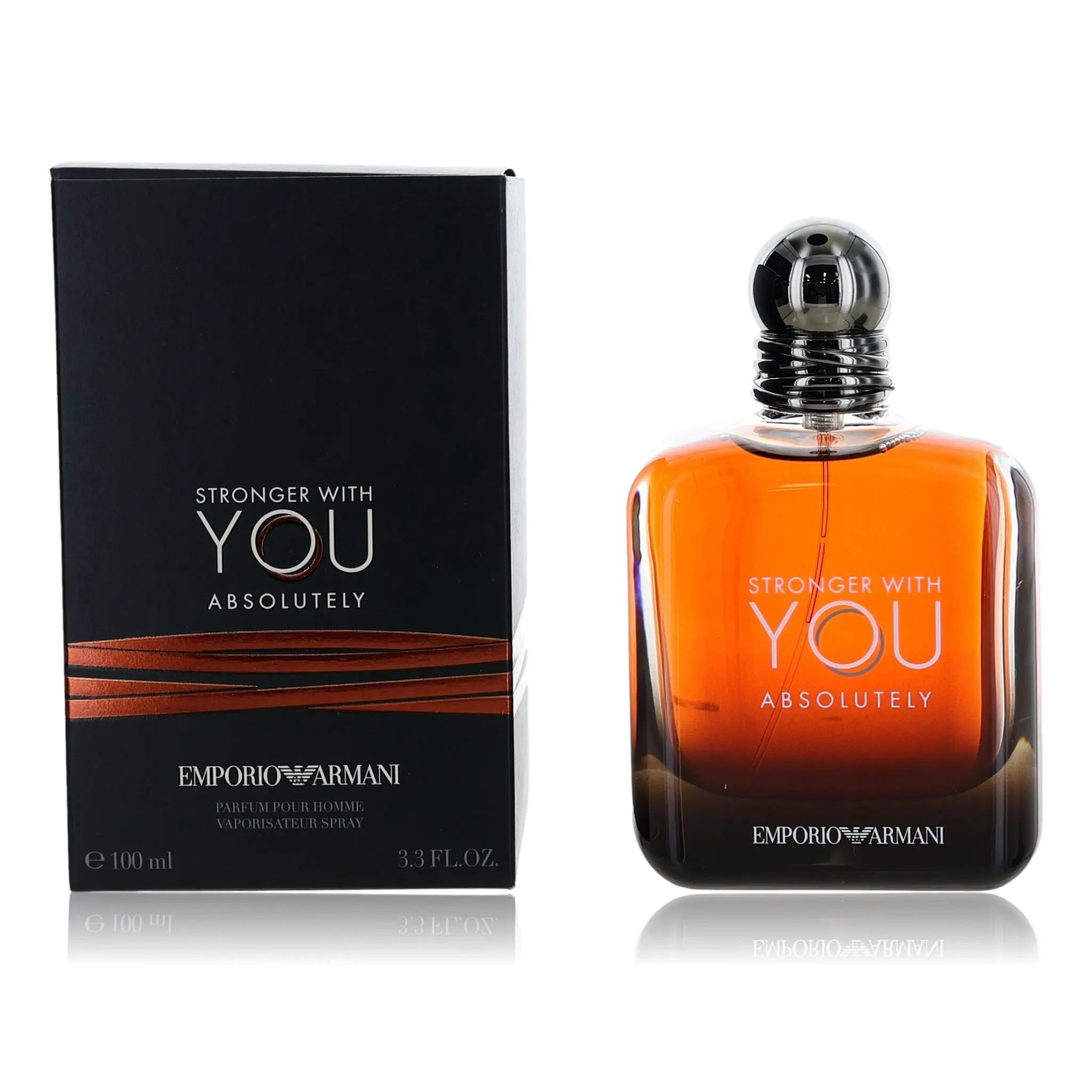 Armani Stronger With You Absolutely 3.4 Eau De Parfum Spray For Men