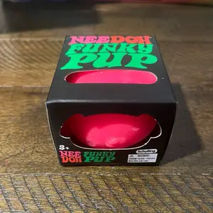 Schylling NeeDoh funky pup squishy toy (NEW) color pink