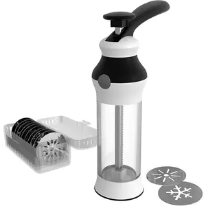 14-Piece Cookie Press Set - Upgraded - Stainless Steel Disks & Storage Case - Heavy-Duty Design