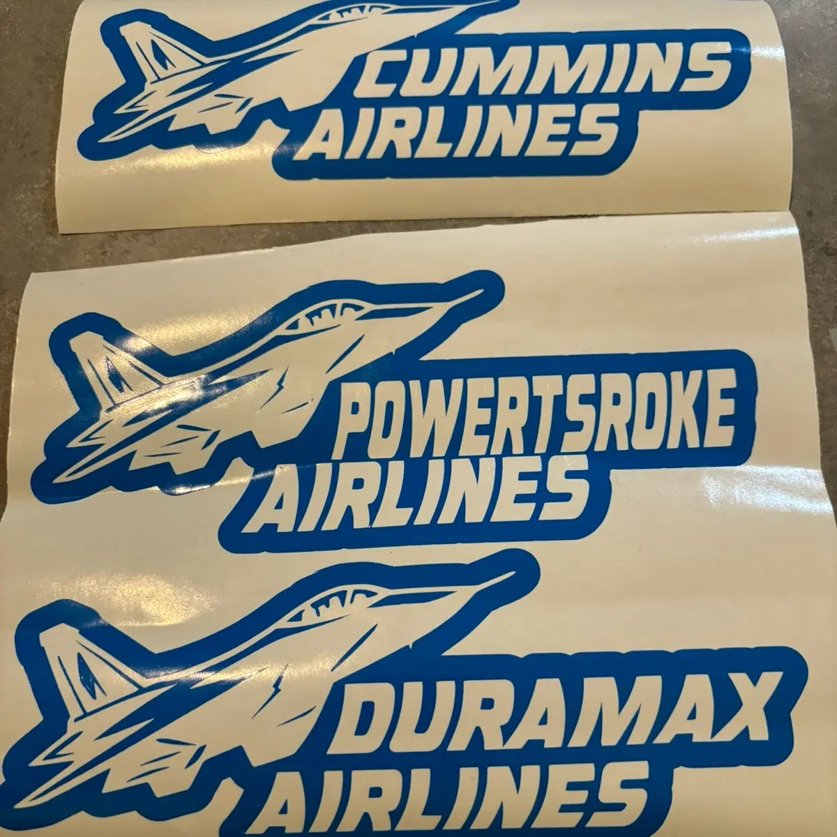 Diesel motor airlines vinyl vehicle 8 inch decal Diesel motor airlines vinyl vehicle 8 inch decal