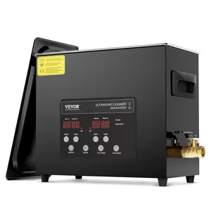 VEVOR 6L Ultra Sonic Cleaner, 180W Digital Ultrasonic Cleaning Machine with Gentle Mode & Upgraded Degassing, 40kHz Industrial Ultrasound Cleaner with Heater & Timer for Retainer, Jewelry, Tools