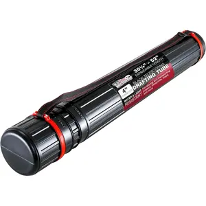 Poster Tube - Telescoping Adjustable (30.25" - 52") - 4" Diameter Durable Carrier for Art, Blueprints, Drafting, Transport & Storage