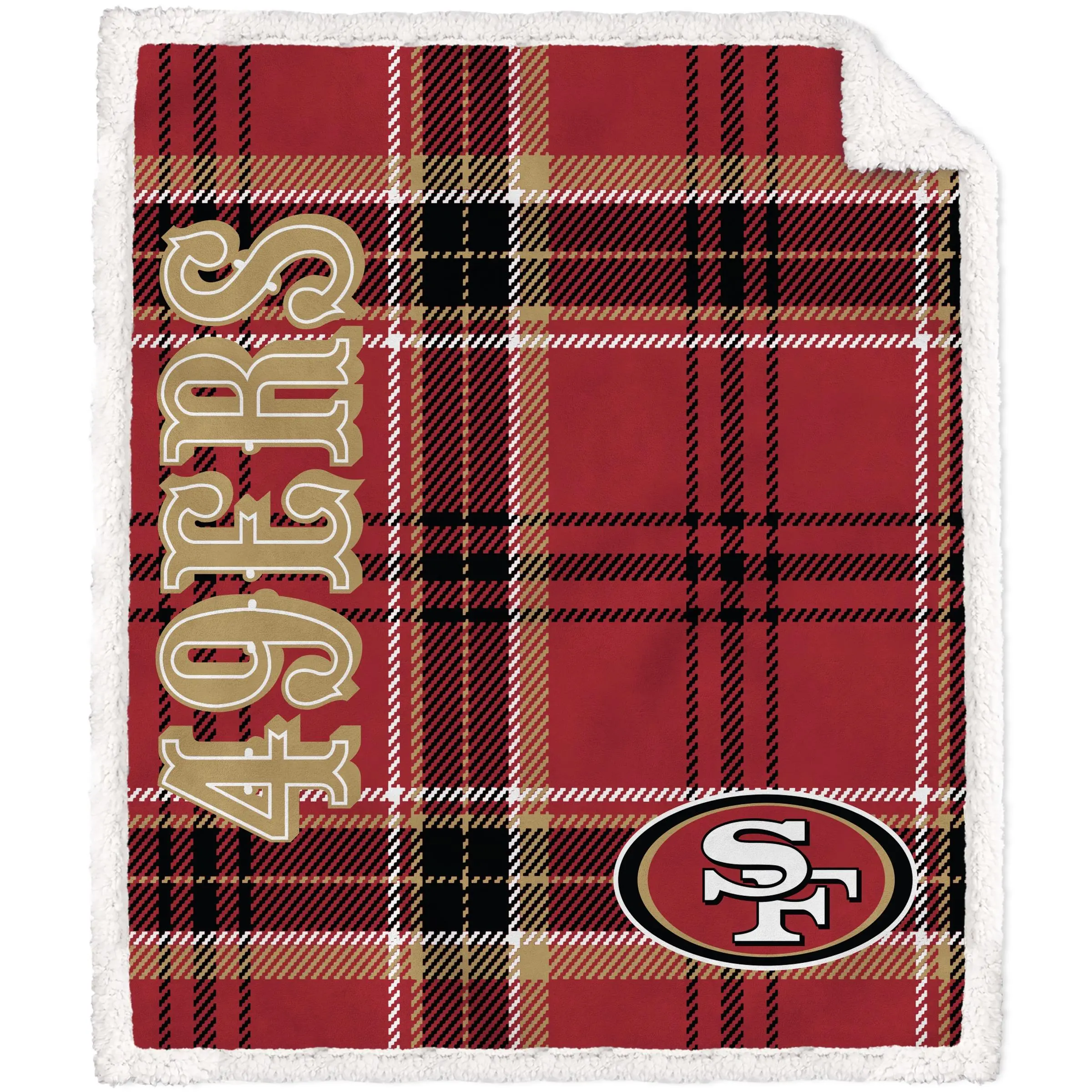 NFL Playmaker Plaid 50x60 Ultra Cozy Sherpa Throw NFL Playmaker Plaid 50x60 Ultra Cozy Sherpa Throw