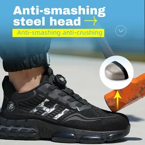 【Clearance Sale】Lightweight Steel-Toe Safety Work Shoes: Anti-Smash Toe, Puncture-Resistant Sole, Non-Slip Low-Cut Design - Stylish & Breathable for Outdoor Sports & Heavy-Duty Work
