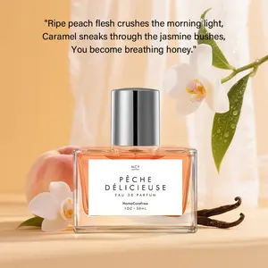 1 PCS Peach Perfume for Women, Niche Light Fragrance, Natural Fresh Scent, Long Lasting Wear, Elegant & Delicate Daily Casual Eau De Toilette