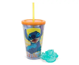 Disney Lilo & Stitch Carnival Cup With Ice Cubes | Holds 16 Ounces Disney Lilo & Stitch Carnival Cup With Ice Cubes | Holds 16 Ounces