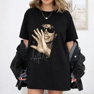 Michael Jackson T-Shirt, Vintage Oversized King of Pop Graphic Tee, Retro 90s Bootleg MJ Homage Shirt