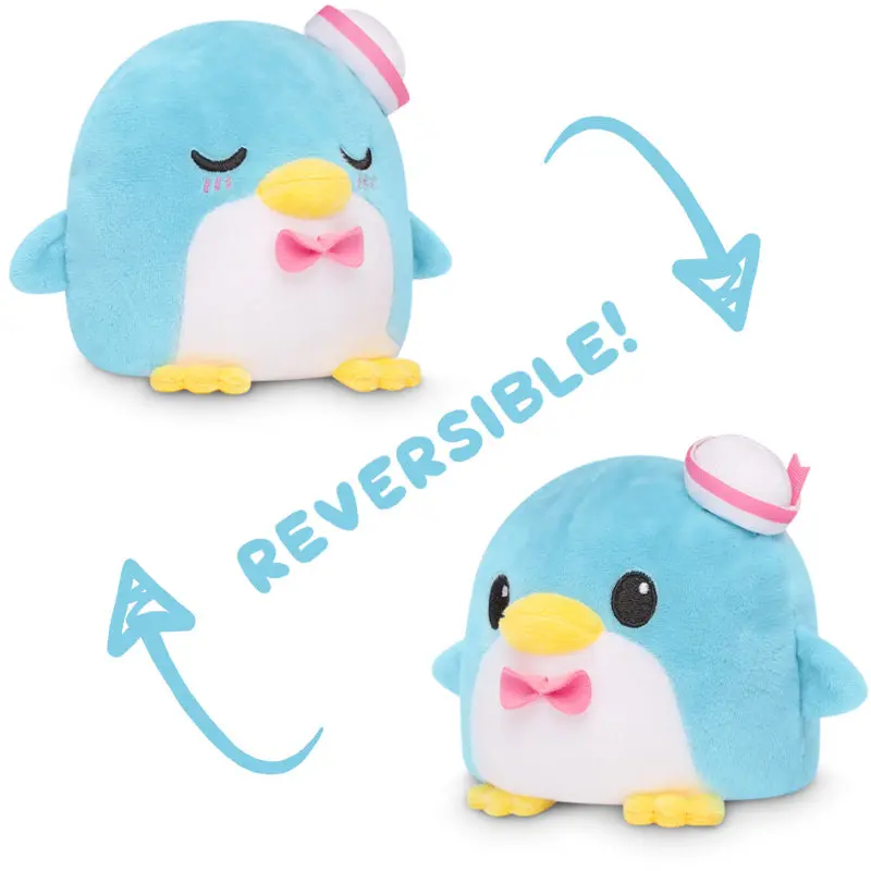 TeeTurtle Reversible Tuxedo Sam Plushie, Unisex Collectibles, Viral Cuteness Fluffy Stuffed Toy, Plush Animal Stuffed Toy, Fluffy Stuffed Toys
