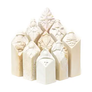 Global Crafts 9pc Carved Kenya Soapstone Nativity Set