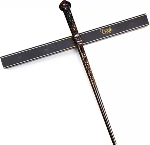 Heart Wand - Handicraftviet -  Wooden Magic for Witchcraft Cosplay, Ideal for Children & Adults, Perfect for Halloween, Christmas & Birthday Celebrations - 15 inch.