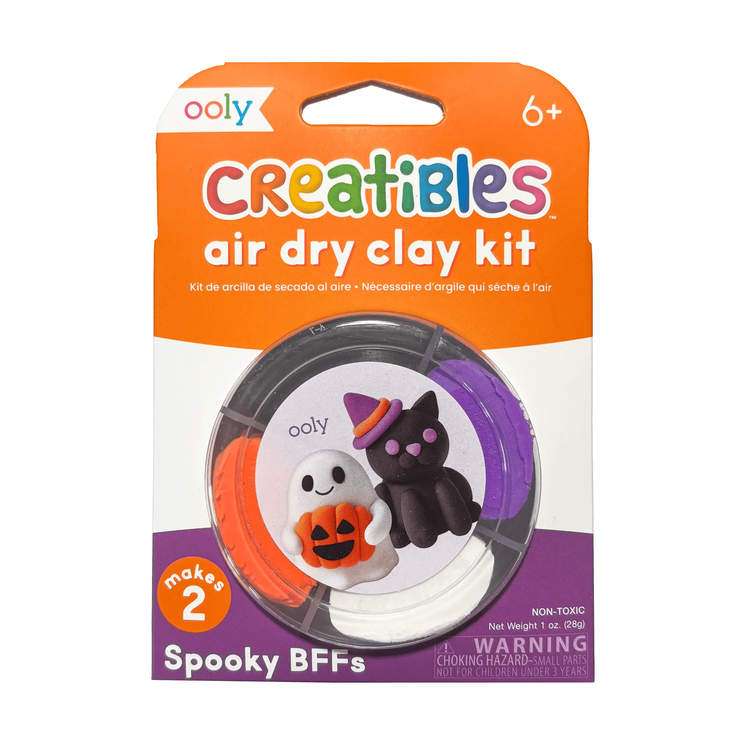 Creatibles Mini Air Dry Clay - Spooky BFFs - 2 Designs