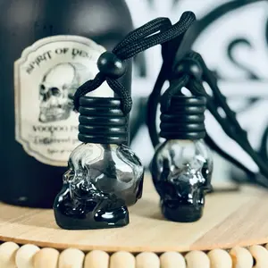 Garay Candle Co. 10 mL Highly Scented Black Skull Diffusers for Car and Home Fragrance Accessories Skull Decor Scented Diffuser Home Freshener Perfume
