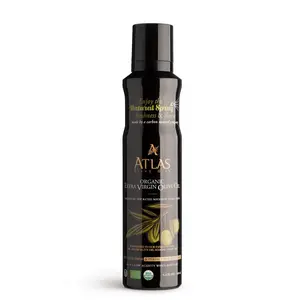 ATLAS GRILLING SPRAY Organic Extra Virgin Olive Oil of 5,6 OZ (160ML) - Moroccan and Polyphenol Rich - Carbon Neutral - Low Acidity