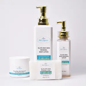 Sha's Gluta Max Skin Renewal Skincare Package Set Glow Dark Spot Remover Soap Serum
