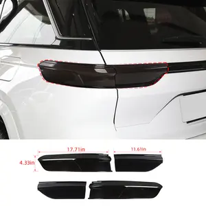 Rear Taillight Lamp Decor Covers, 4-Pieces Car Accessory for 2021+ Jeep Grand Cherokee L, Light Decoration with DIY Install