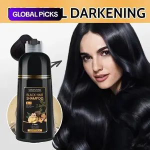 3-in-1 Hair Dye Shampoo, 1/2 Boxes Natural Extracts Moisturizing Hair Dye Shampoo, Professional Hair Care & Styling Product for Men & Women, Hair Darkening Shampoo