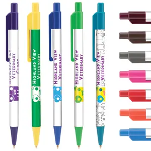 Personalized Colorama + Retractable Pen with your logo printed in full color