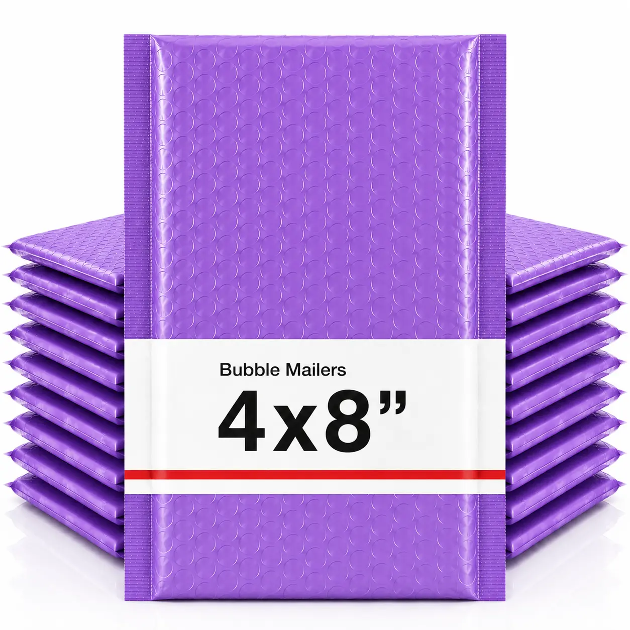 4x8 Purple #000 Self-Sealing Plastic Bubble Mailing Envelopes, Waterproof Durable Opaque Cushioned Postal Supplies, for Small Businesses & Jewelry Protection, Plastic Envelopes